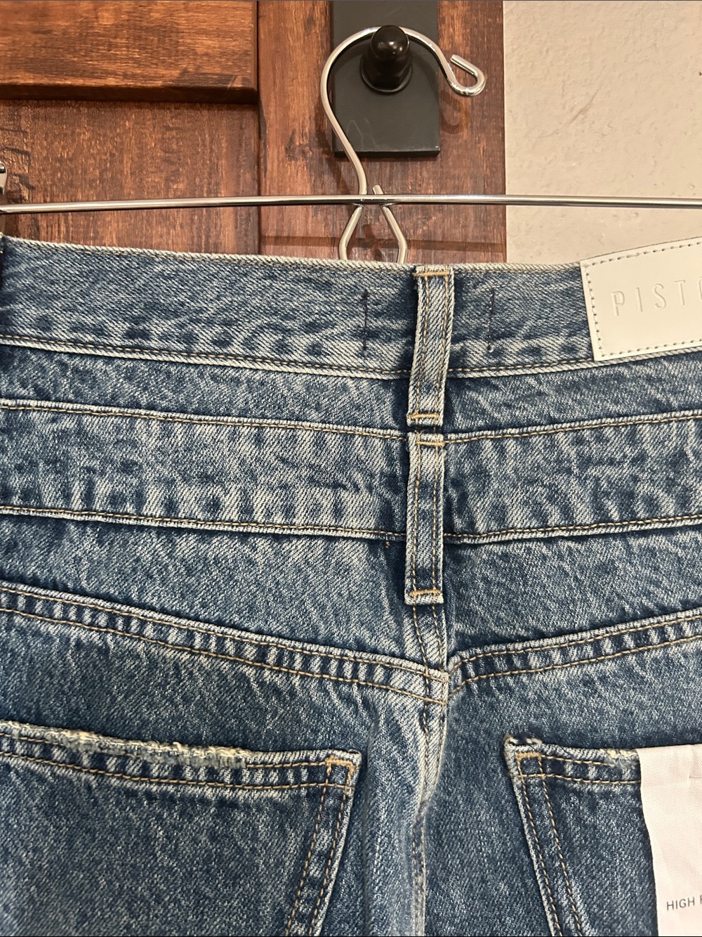 pistola Wide Leg High-Rise Jeans in Medium Blue Wash - Picture 12 of 16